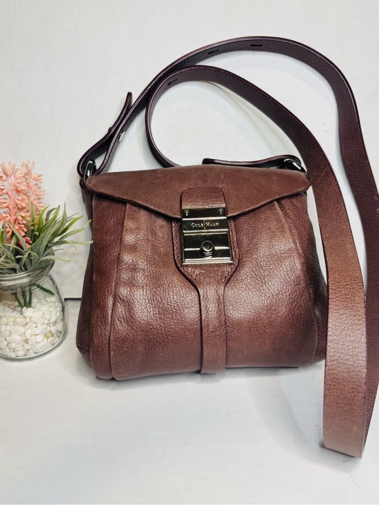 Cole Haan Handbags - Cole Haan Chestnut Brown Leather Crossbody Bag